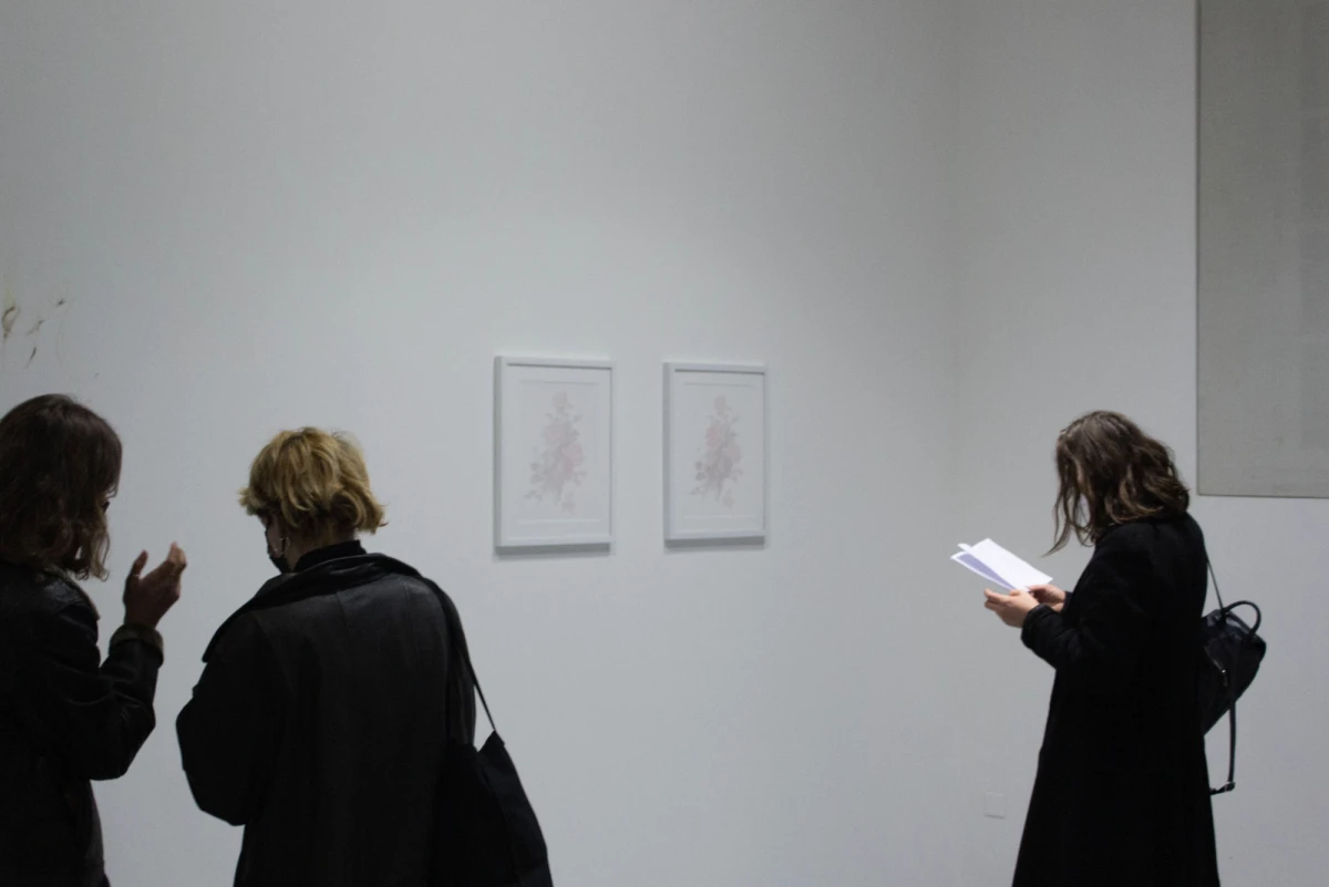 Paul Chochois, “Billets sentent comme un bouquet”, 2019<br />
Vue de l’exposition “Mind the gap”, Vidéochroniques, vernissage du 24 février 2022