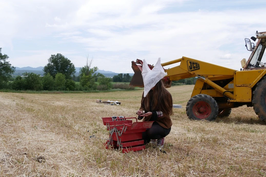 <em>La Renarde</em>, Caroline Derniaux à la Ferme du Défend pour Voyons Voir, 2021.