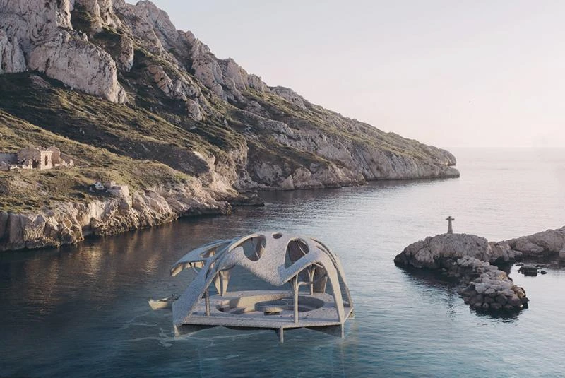 <em>Radiolaire</em>, Alban Magd et Mathieu Gourbeyre, 2021. Beaux-Arts de Marseille