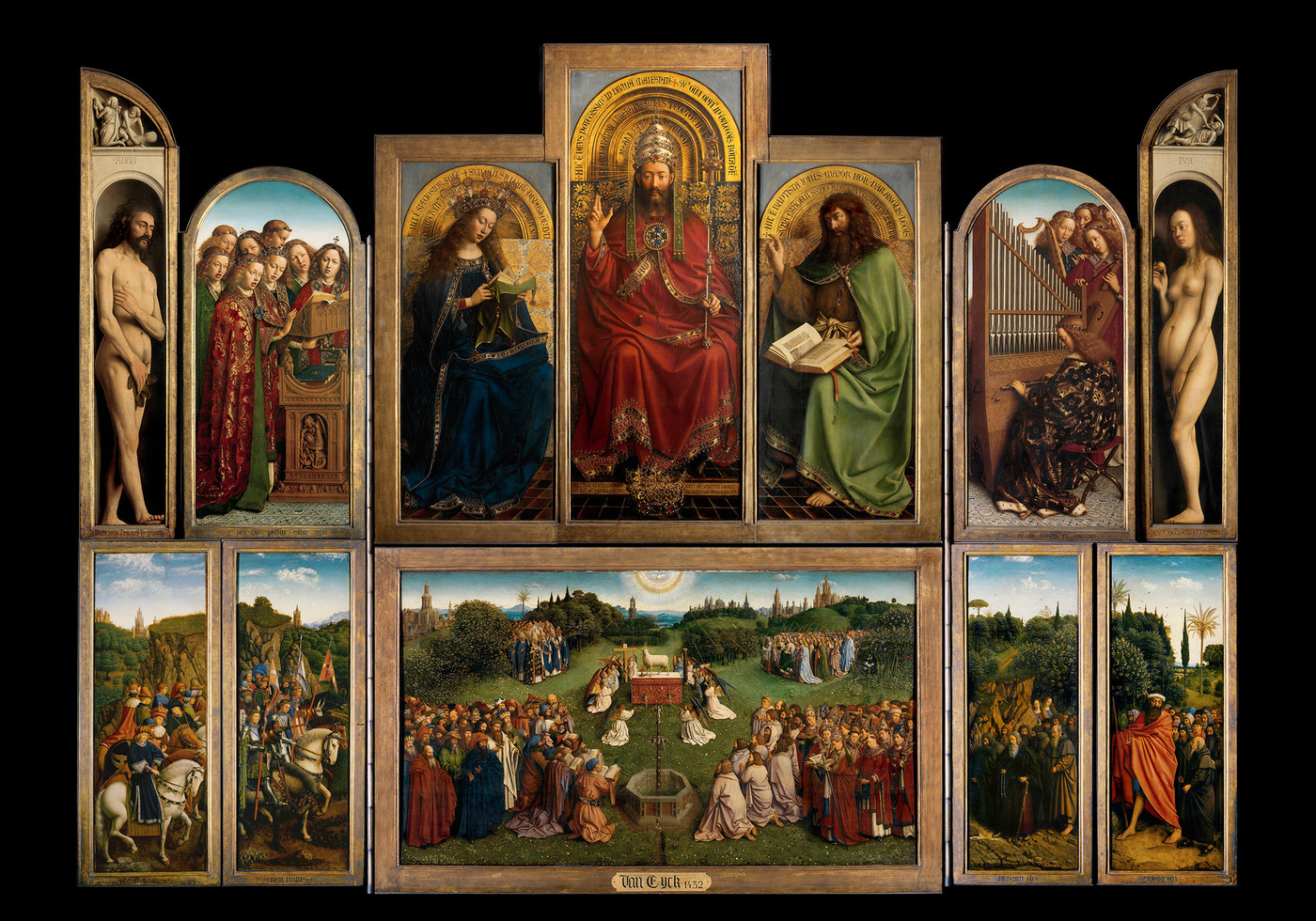 Hubert van Eyck et Jan van Eyck, *Retable de Gand*, 1432
