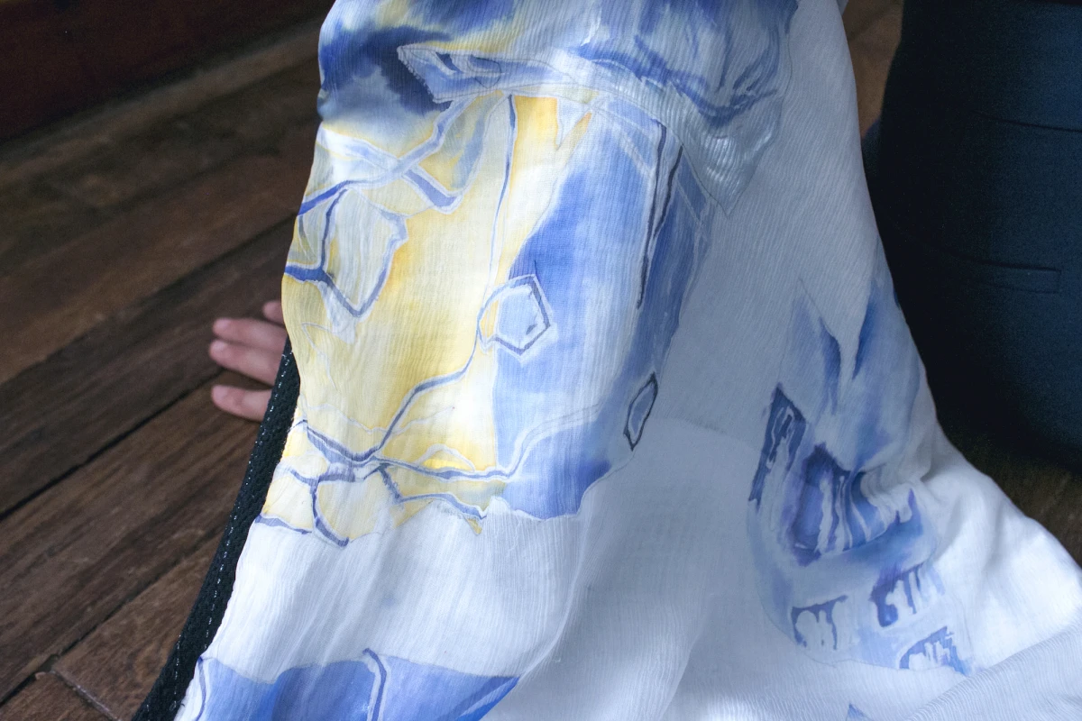 Julie Perot, <em>Veste j’emporte<br />
mon confinement avec moi 11</em>. Courtesie de l’artiste.