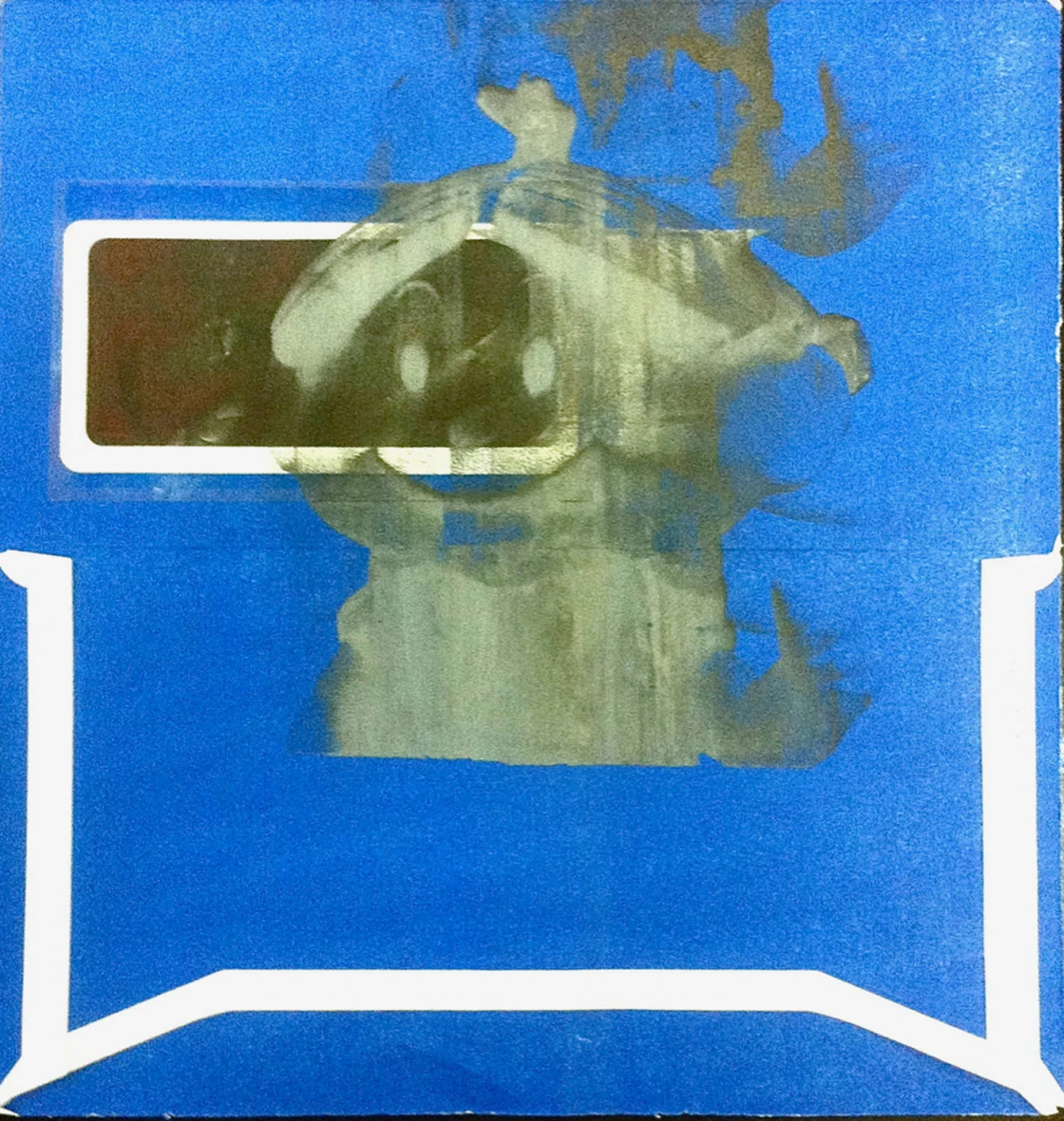 Edouard Prulhière, <em>Monkey and Doll</em>, 23,5x22cm, sérigraphie sur enveloppe, 2015. © Edouard Prulhière