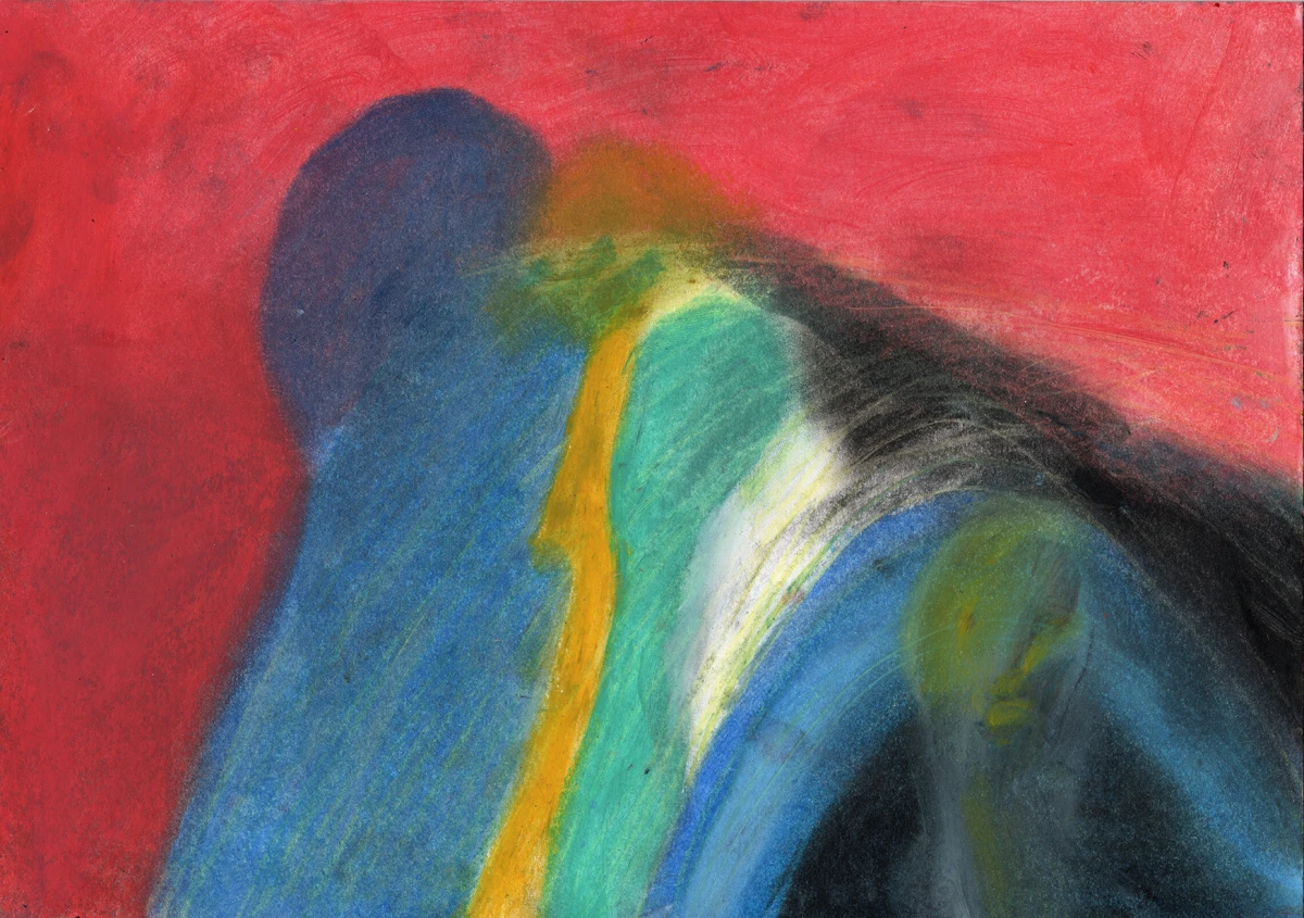 Clara Romero Aguado, <em>La nuit 3</em>, pastel sur papier, 2023.