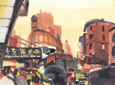 Benoît Guillaume, *New York City, après le pont, la ville chinoise*, 2025. © Benoît Guillaume