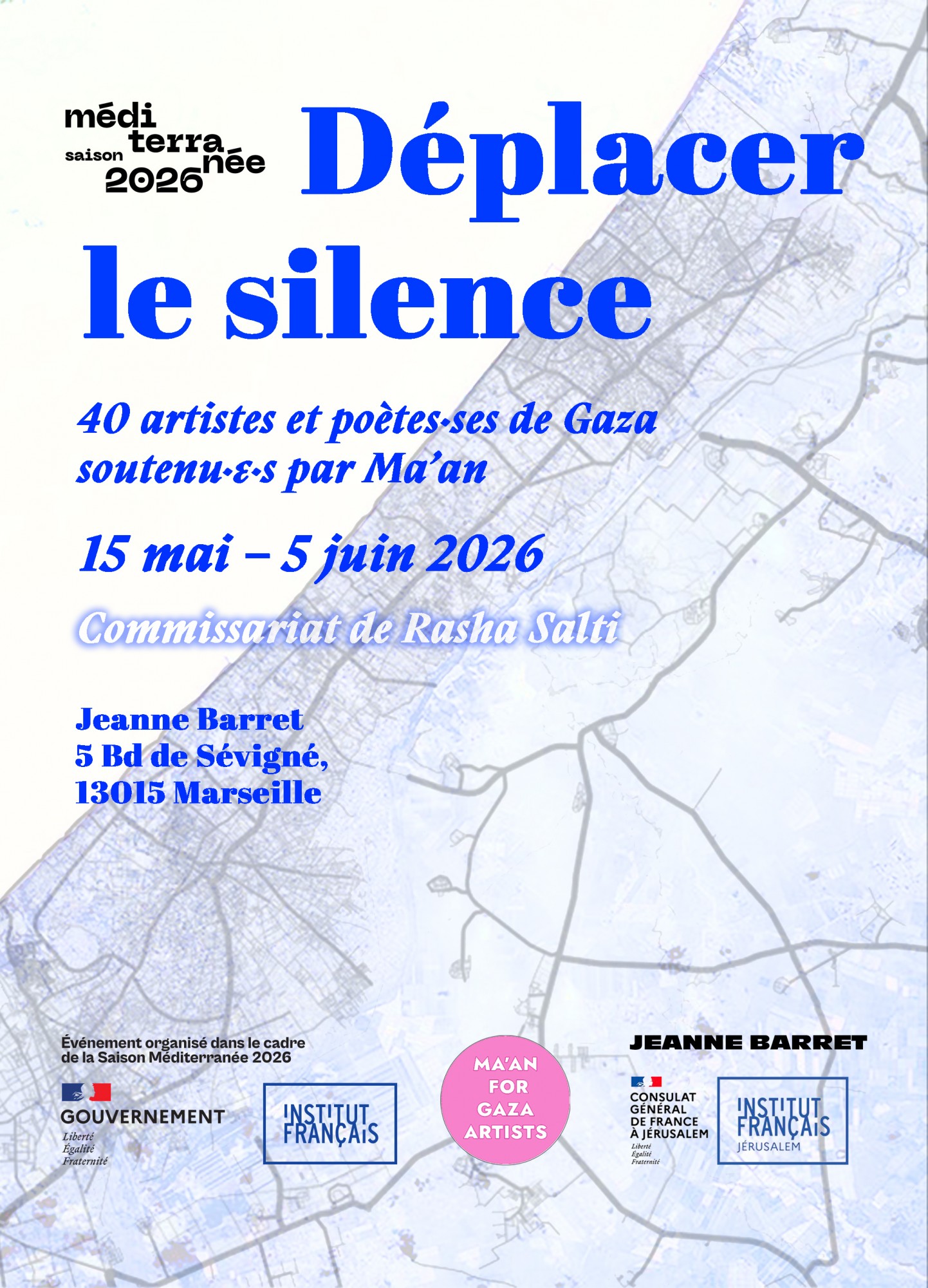 *Déplacer le silence*. Graphisme par Feyrel Kaabeche