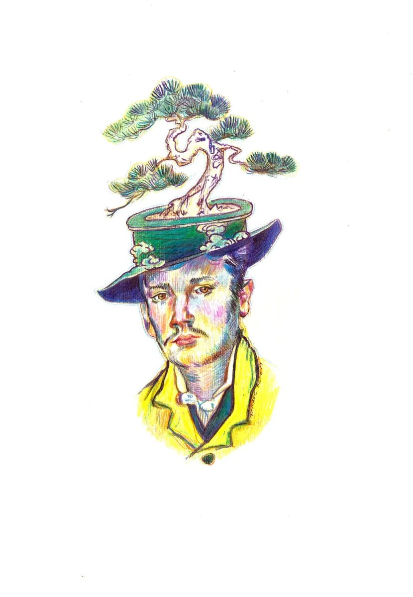 Thibault Franc, Bonsais 2, 40x30cm 2023