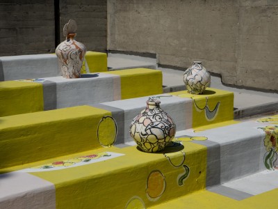 Perrine Boudy, DNSEP, Juillet 2023, techniques mixtes, vue d’exposition, dimensions variables, Villa
Arson, Nice
© Orianne Coton