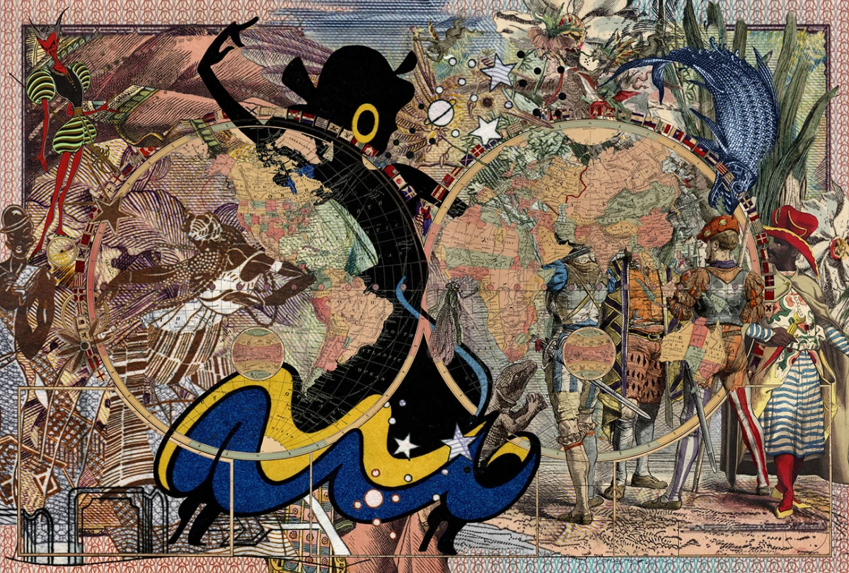 Malala Andrialavidrazana, Figures 1883, Reference Map for Business Men, tirage pigmentaire, 110 x 163 cm, 2019 © Malala Andrialavidrazana