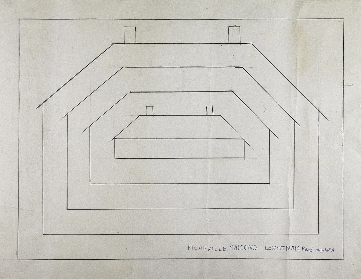 Dessin de René Leichtnam, deuxième moitié du XXe siècle © Collection particulière, D.R.