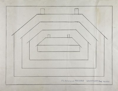 Dessin de René Leichtnam, deuxième moitié du XXe siècle © Collection particulière, D.R.