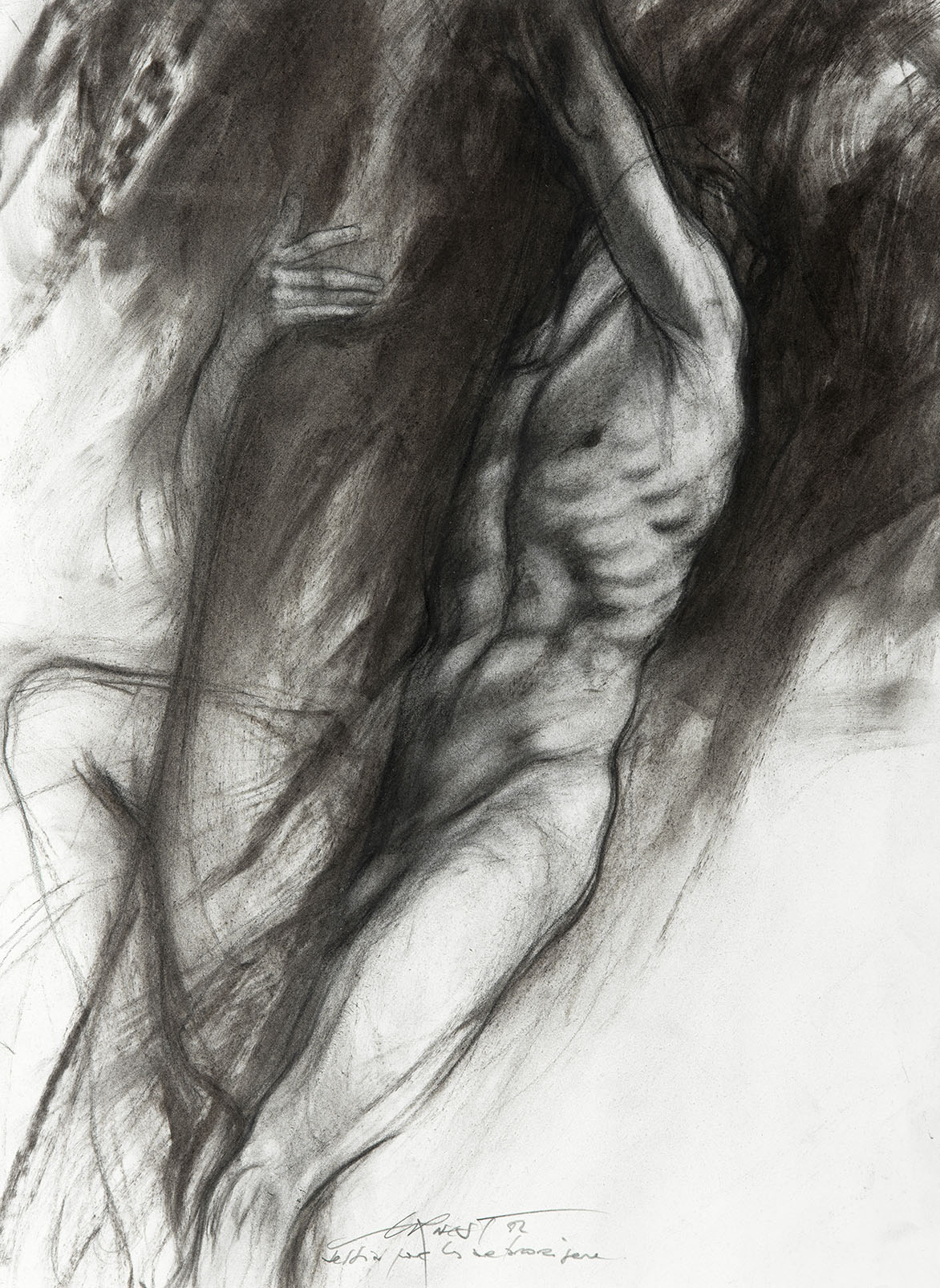 Enest Pignon-Ernest, *Les Arbrorigènes*. Crédit : Ernest Pignon-Ernest - Courtesy Galerie Lelong