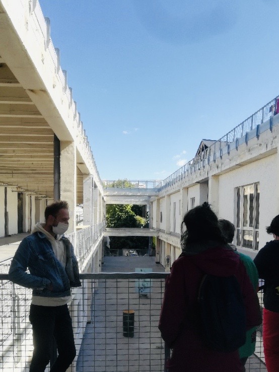 Visite de l'atelier de Jean-Charles Bureau à la Friche Belle de Mai. 2020