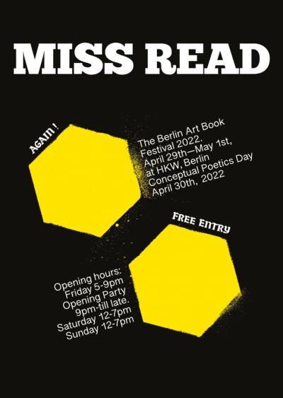 The poster for MISS READ 2022 is created by Jay Ramier.