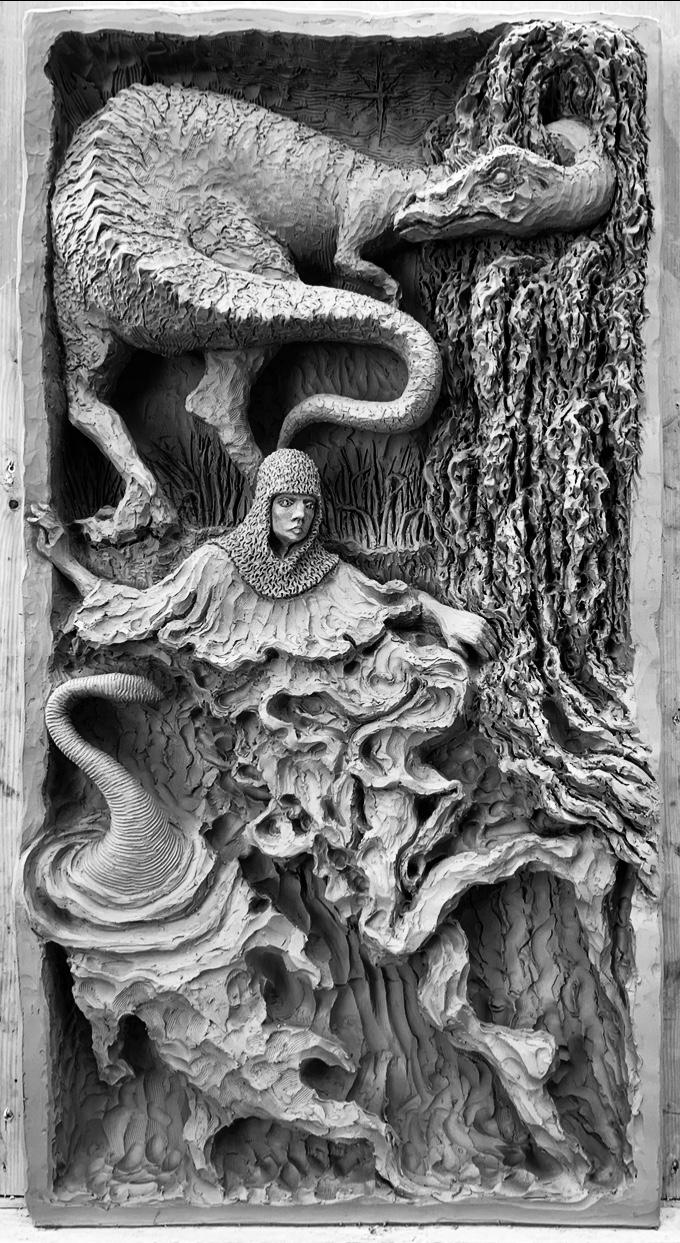 Jean-Marie Appriou, *Saint Georges et le dragon*, 2020. Courtesy of Jean-Marie Appriou.