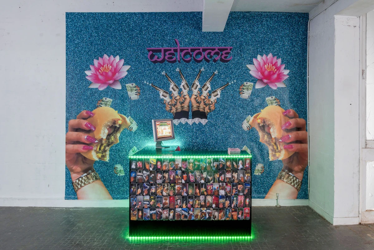 Silina Syan, <em>Welcome</em>, 2020, installation, vue d’exposition, Villa Arson, Nice. © Marianne Mauclair