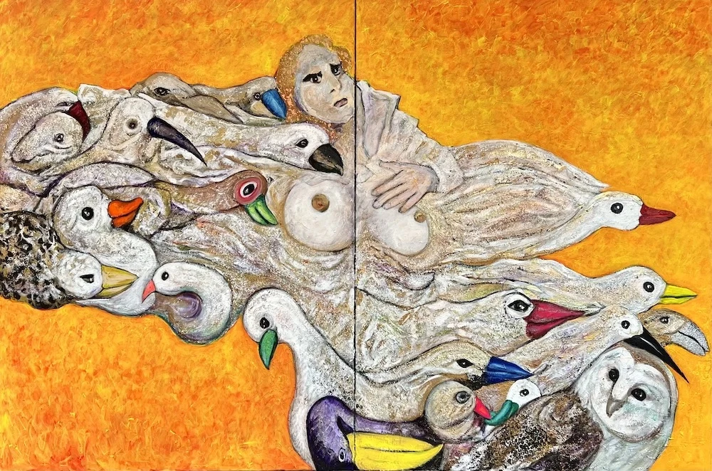 la-maitresse-des-oiseaux-diptyque-130x195cm-acrylique-sur-toile-2021
