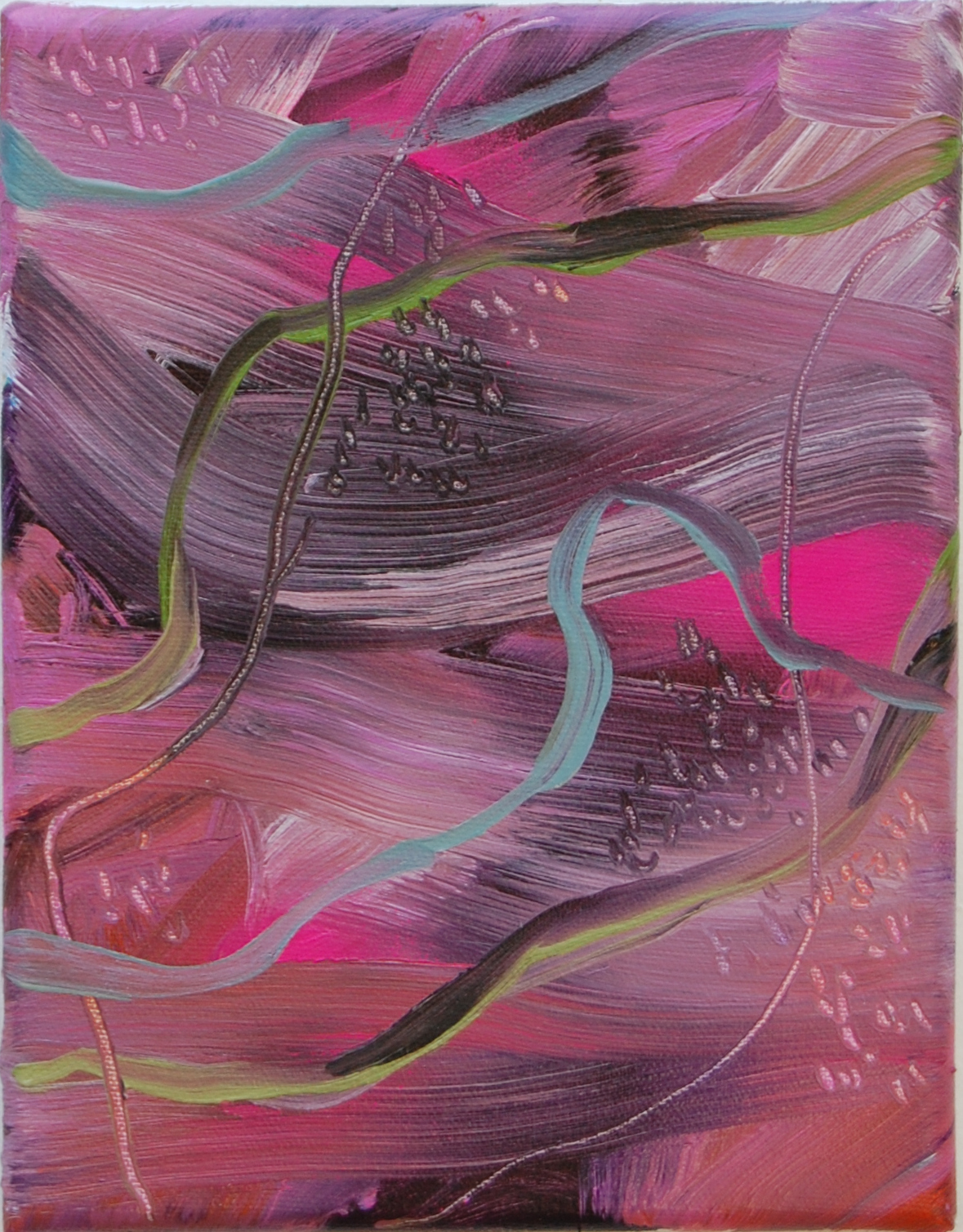 Nicolas Pilard, *ST2*, huile sur toile, 24x18cm, 2021, crédit photo NP.