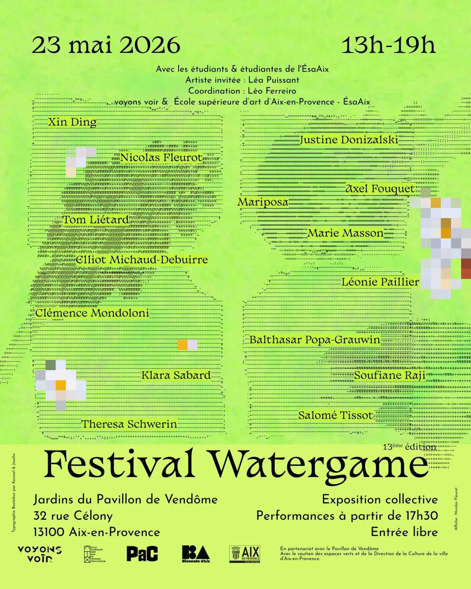 Affiche WATERGAME 2026, graphisme : Nicolas Fleurot
