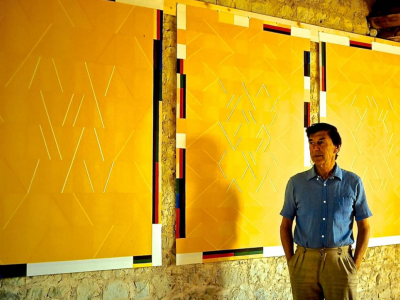 *Albert Ayme. *Tombeau de van Gogh. Station*-1988 Collection "Fondation van Gogh" Arles. Photo © Pierrette Ayme*